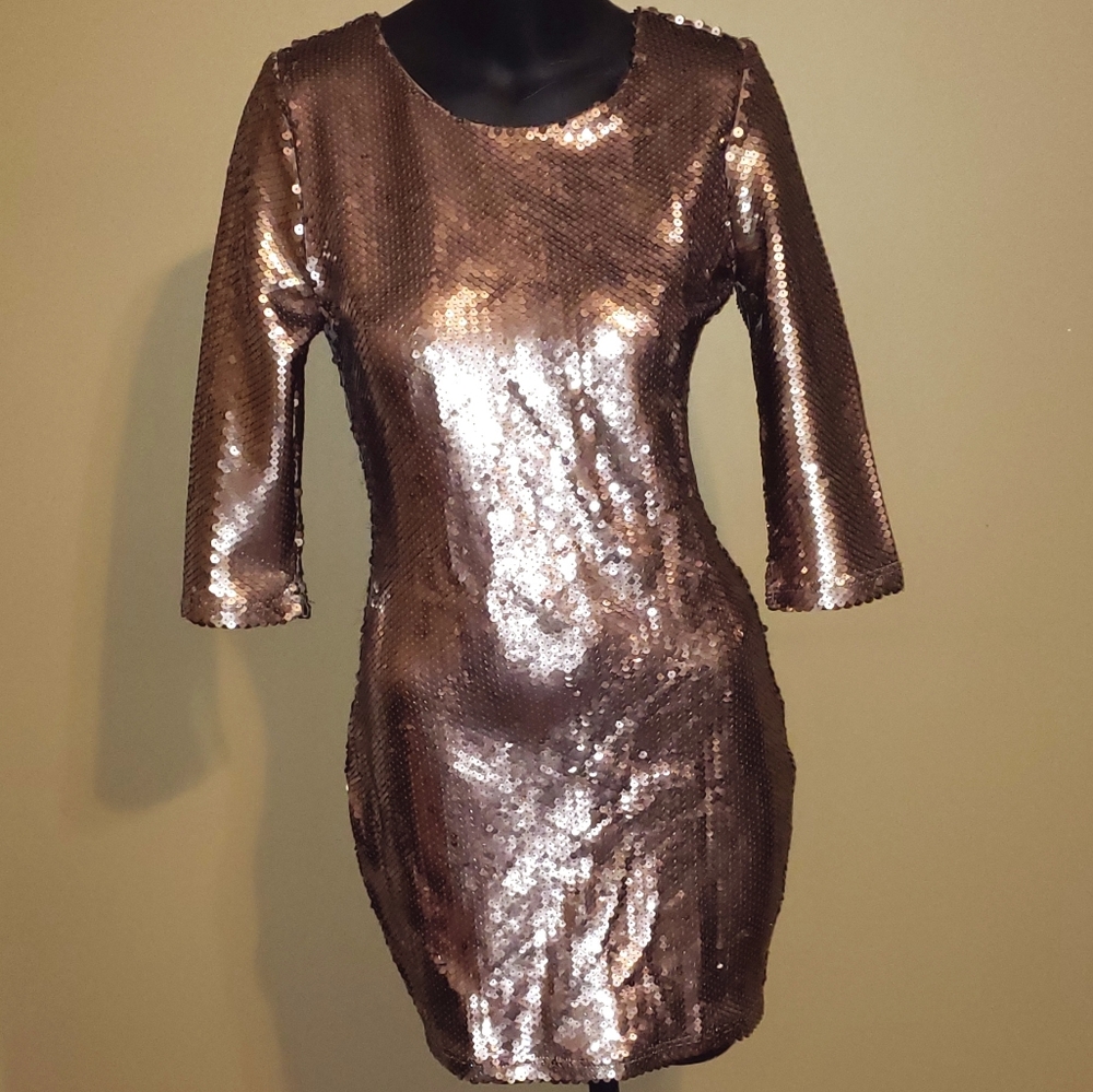 BB Dakota "Champagne" Sequin Dress